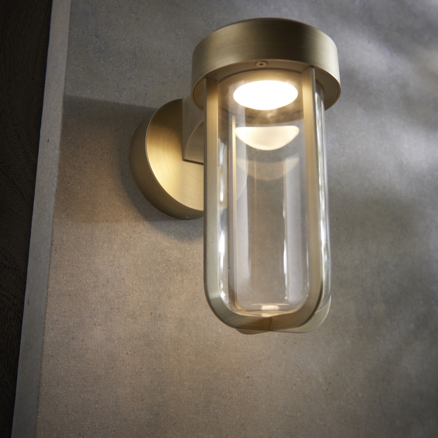 Endon 92856 - LED badrumsvägglampa LED/8W/230V IP44 2700K mässing