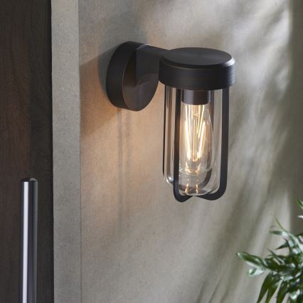 Endon 92857 - Vägglampa för badrum 1xE27/6W/230V IP44 brons/svart