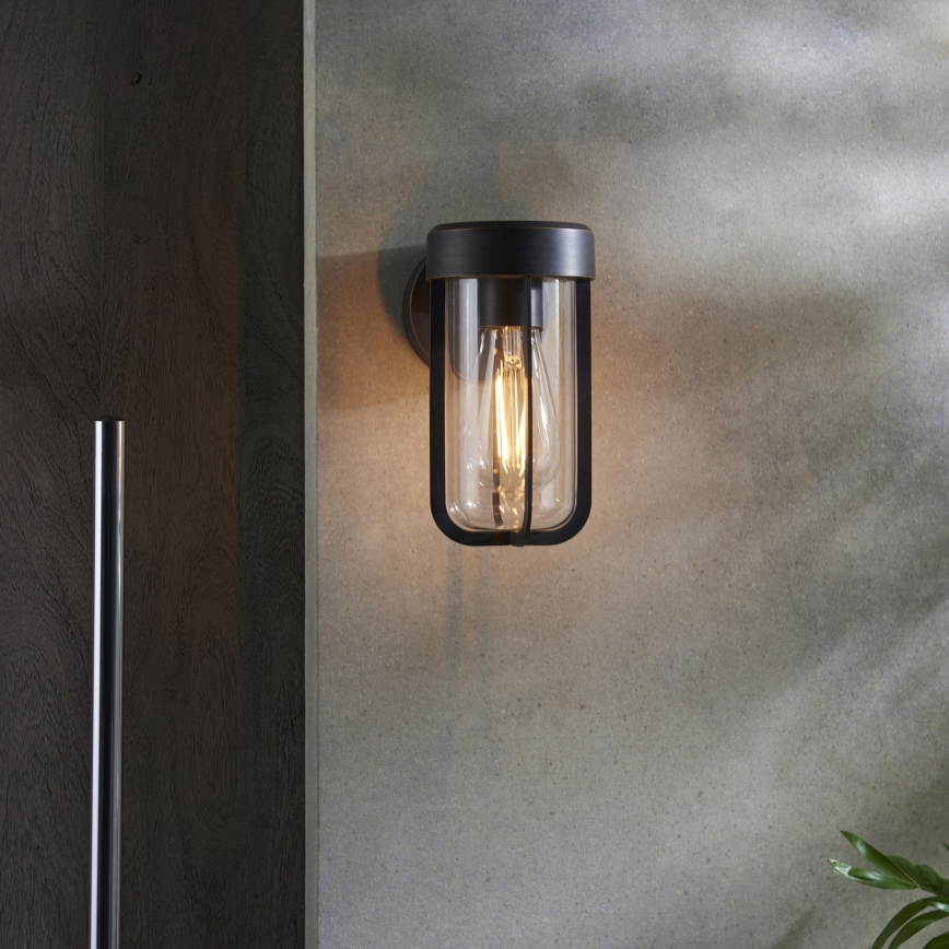 Endon 92857 - Vägglampa för badrum 1xE27/6W/230V IP44 brons/svart