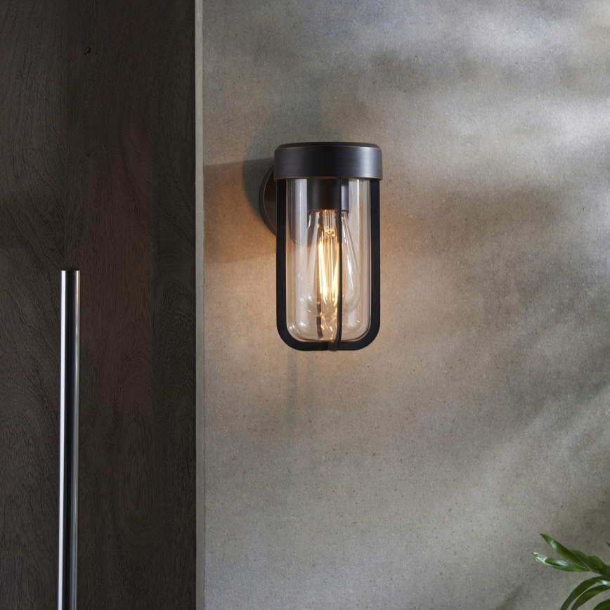 Endon 92857 - Vägglampa för badrum 1xE27/6W/230V IP44 brons/svart