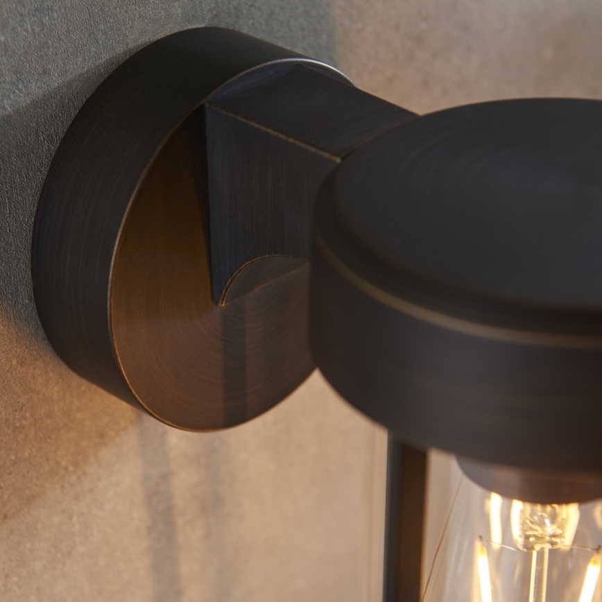 Endon 92857 - Vägglampa för badrum 1xE27/6W/230V IP44 brons/svart