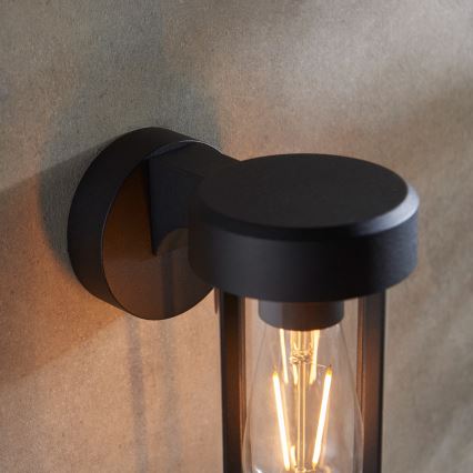 Endon 92859 - Badrumsvägglampa 1xE27/6W/230V IP44 svart