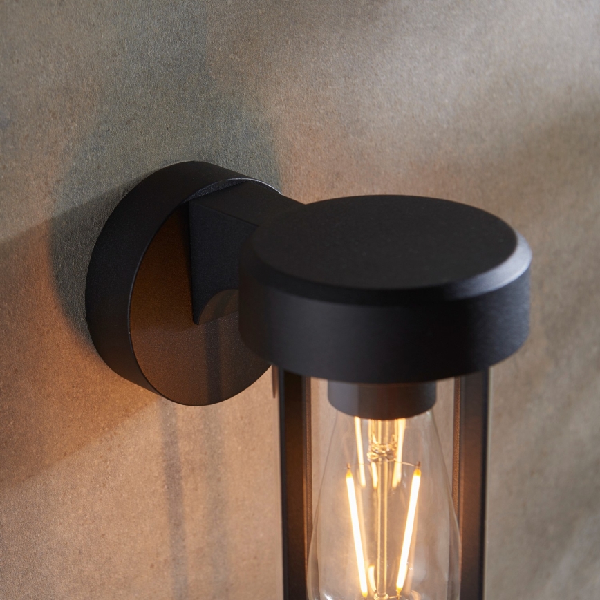 Endon 92859 - Badrumsvägglampa 1xE27/6W/230V IP44 svart