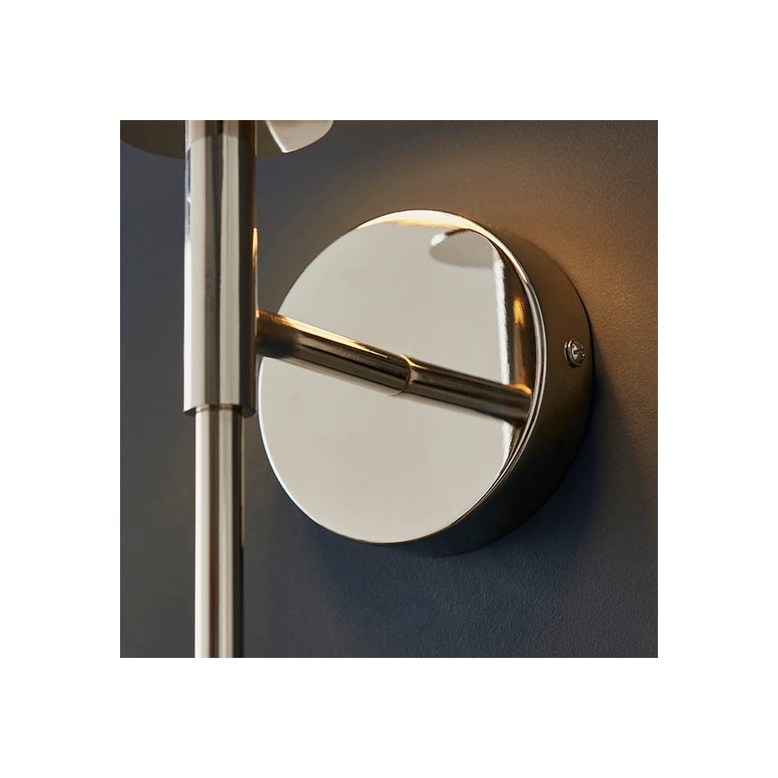 Endon 92949 - Vägglampa 1xE14/6W/230V vit/blank krom