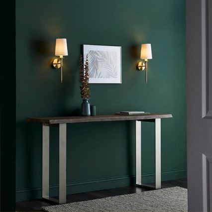 Endon 92955 - Vägglampa 1xE14/6W/230V vit/guld