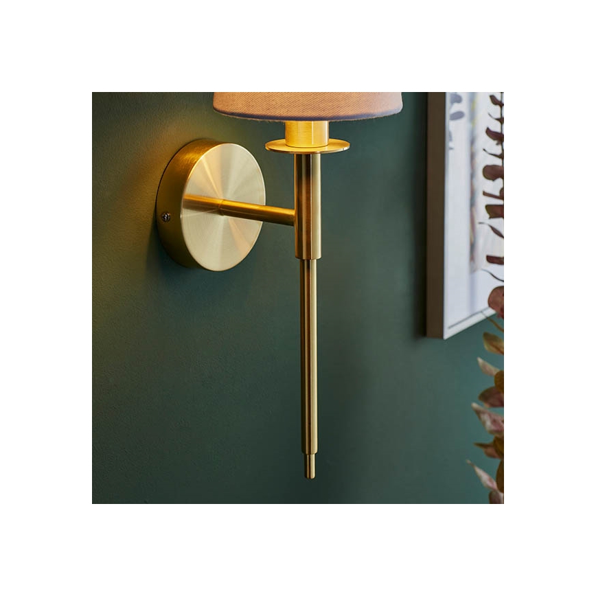 Endon 92955 - Vägglampa 1xE14/6W/230V vit/guld