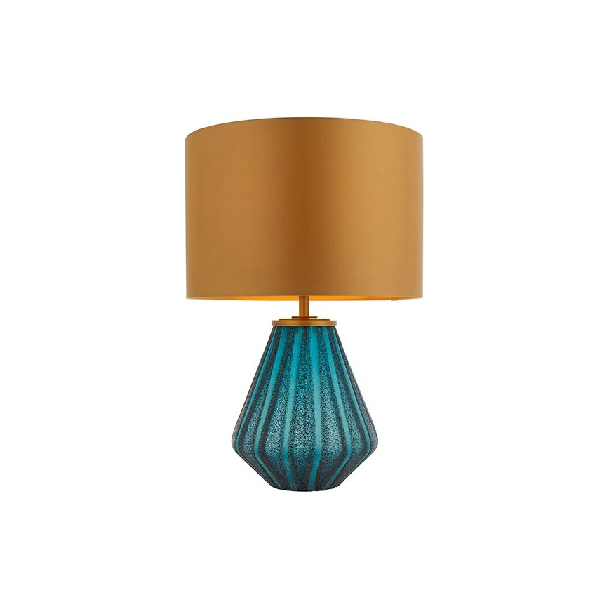 Endon 93059 - Bordslampa ALYSSIA 1xE27/10W/230V guld/blå