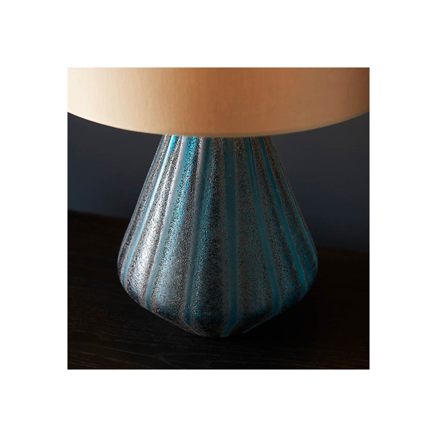 Endon 93059 - Bordslampa ALYSSIA 1xE27/10W/230V guld/blå