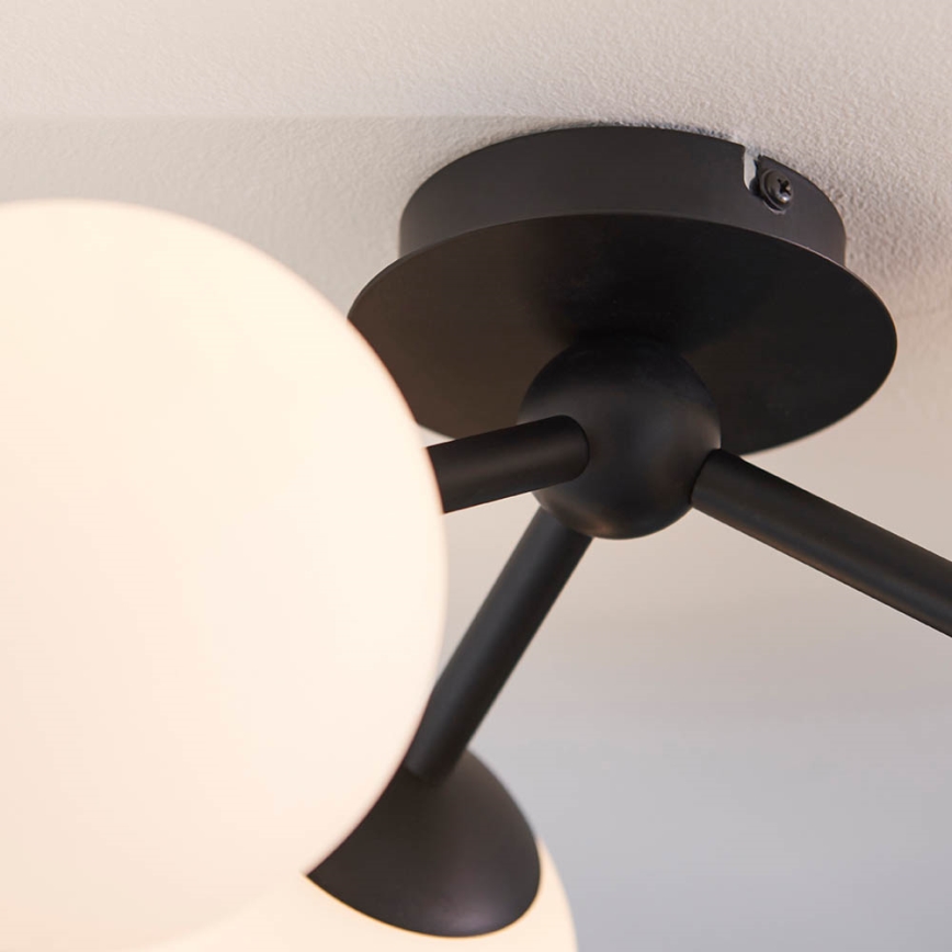 Endon 93489 - FRIO ytmonterad badrumstaklampa 3xG9/3W/230V IP44 svart