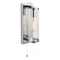Endon 94074 - Vägglampa för badrum TAYLOR 1xE27/10W/230V IP44 skinande krom