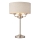 Endon 94369 - Bordslampa HIGHCLERE 3xE14/18W/230V beige/matt krom diameter 32 cm