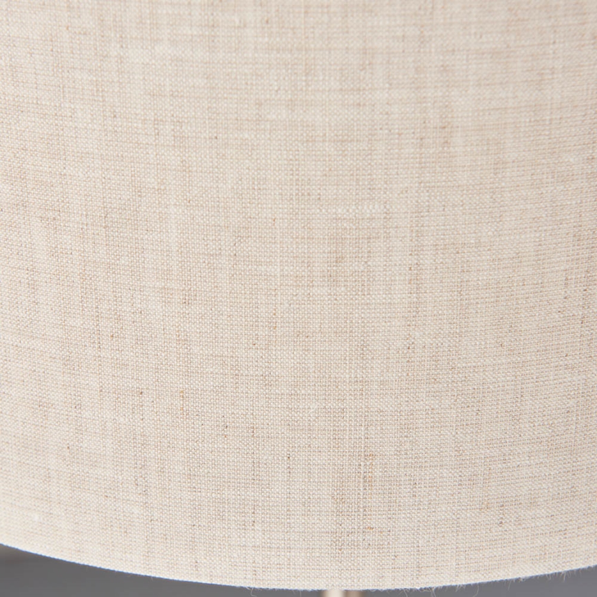 Endon 94369 - Bordslampa HIGHCLERE 3xE14/18W/230V beige/matt krom diameter 32 cm