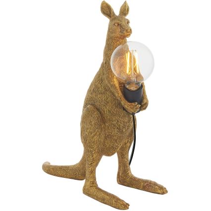 Endon 95075 - Bordslampa KANGAROO 1xE27/10W/230V guldfärgad