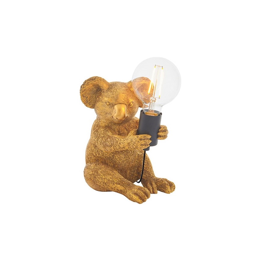 Endon 95082 - Bordslampa KOALA 1xE27/10W/230V i guld