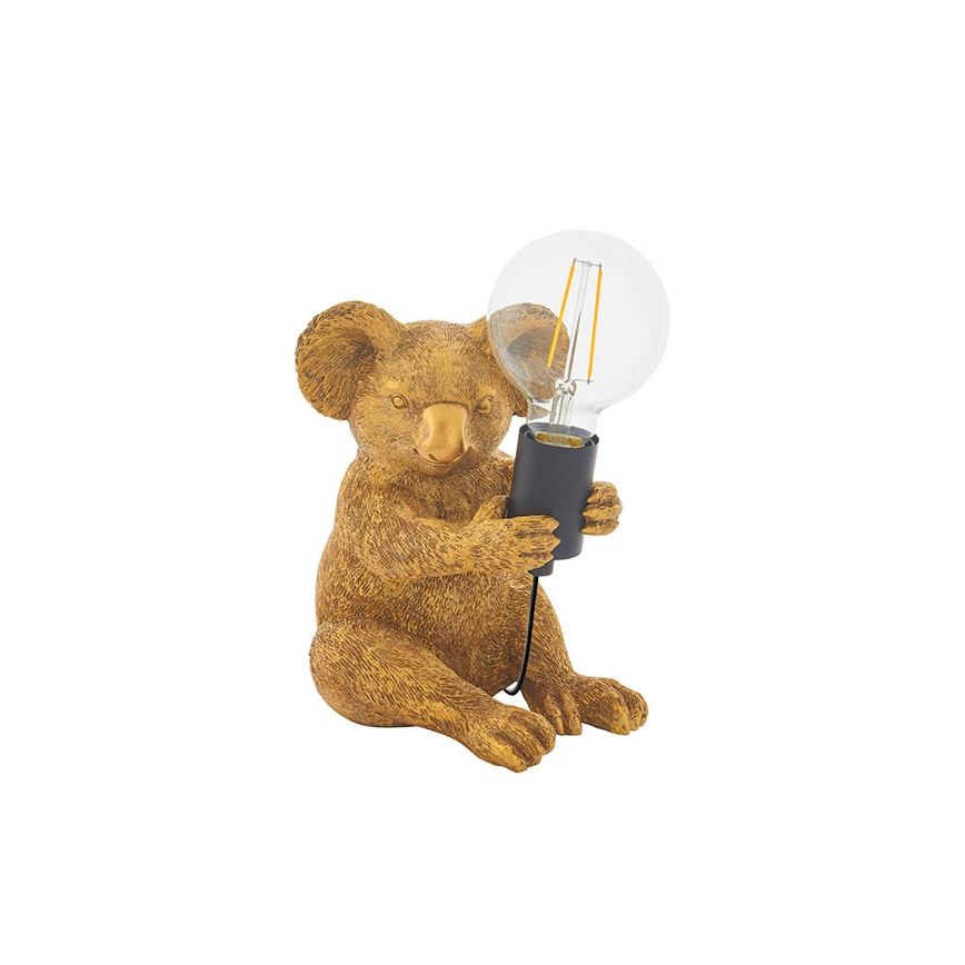 Endon 95082 - Bordslampa KOALA 1xE27/10W/230V i guld