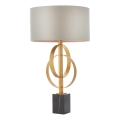 Endon 95213 - Bordslampa 1xE27/10W/230V grå/mässing/svart