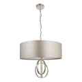 Endon 95215 - Taklampa med kedja 5xE27/10W/230V Ø 70 cm grå