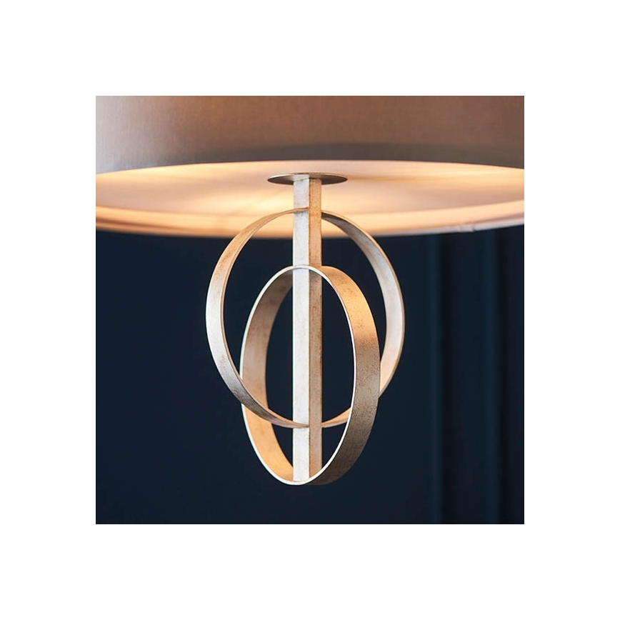 Endon 95215 - Taklampa med kedja 5xE27/10W/230V Ø 70 cm grå