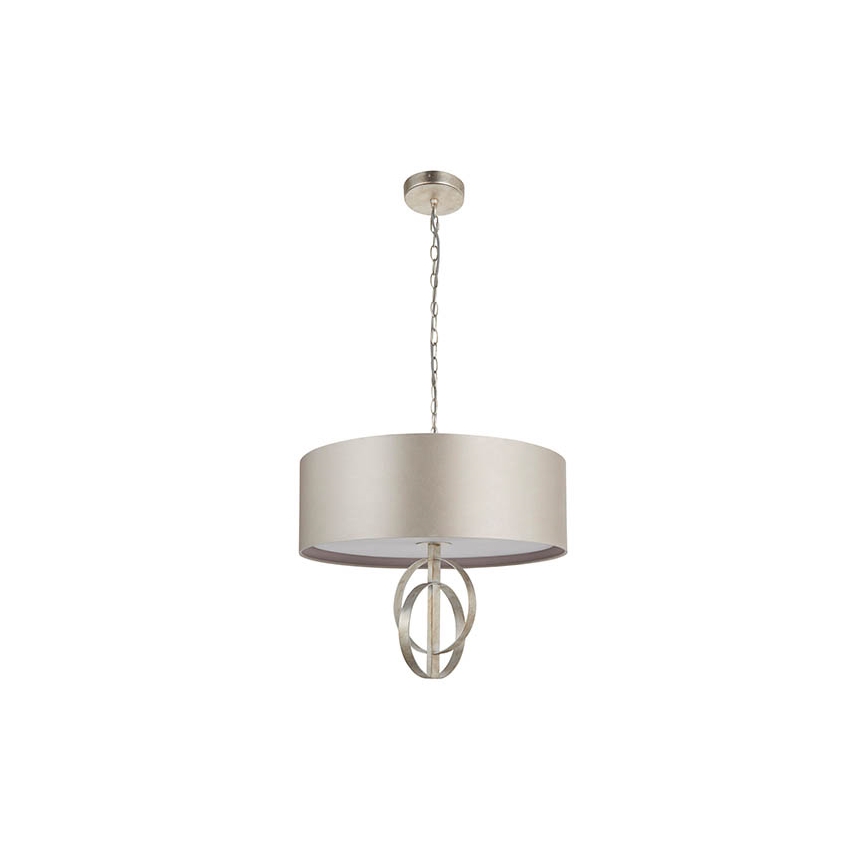 Endon 95216 - Ljuskrona på kedja, 3xE27/10W/230V, diam. 60 cm, grå