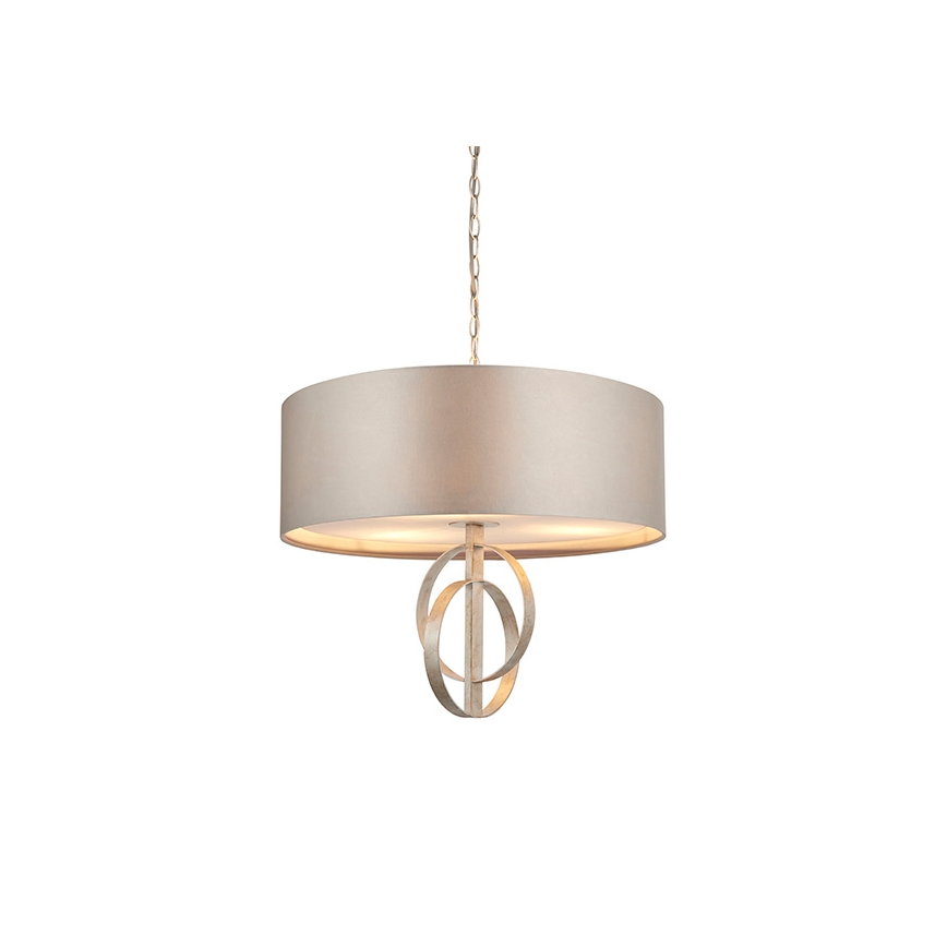 Endon 95216 - Ljuskrona på kedja, 3xE27/10W/230V, diam. 60 cm, grå