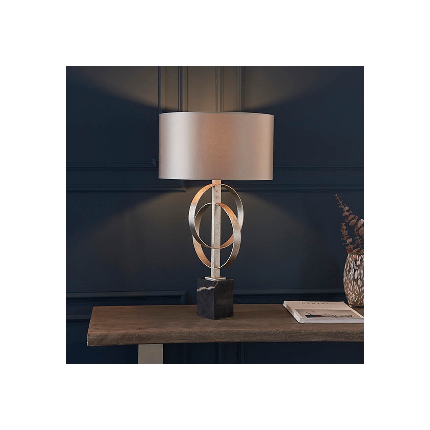 Endon 95217 - Bordslampa 1xE27/10W/230V grå/svart