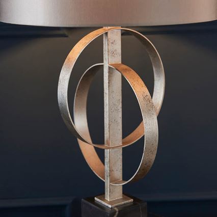 Endon 95217 - Bordslampa 1xE27/10W/230V grå/svart