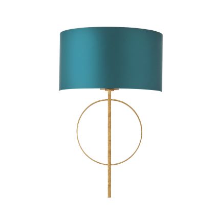 Endon 95218 - Vägglampa 1xE27/10W/230V blå/mässing
