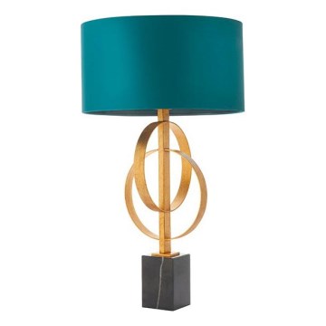 Endon 95221 - Bordslampa 1xE27/10W/230V blå/mässing/svart