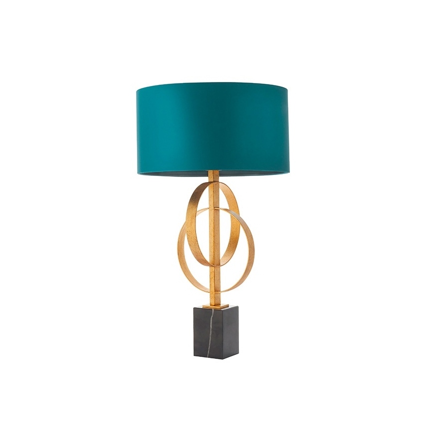 Endon 95221 - Bordslampa 1xE27/10W/230V blå/mässing/svart