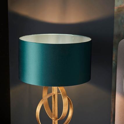 Endon 95221 - Bordslampa 1xE27/10W/230V blå/mässing/svart