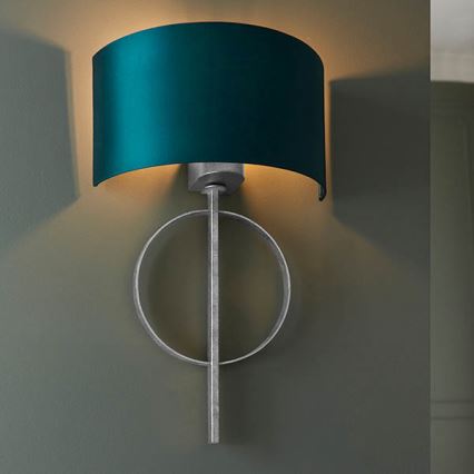 Endon 95222 - Vägglampa 1xE27/10W/230V blå/grå