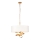 Endon 95268 - Ljuskrona med kedja 3xE14/6W/230V Ø 60 cm vit/mässing