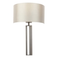 Endon 95449 - Vägglampa 1xE27/10W/230V beige/mattkrom