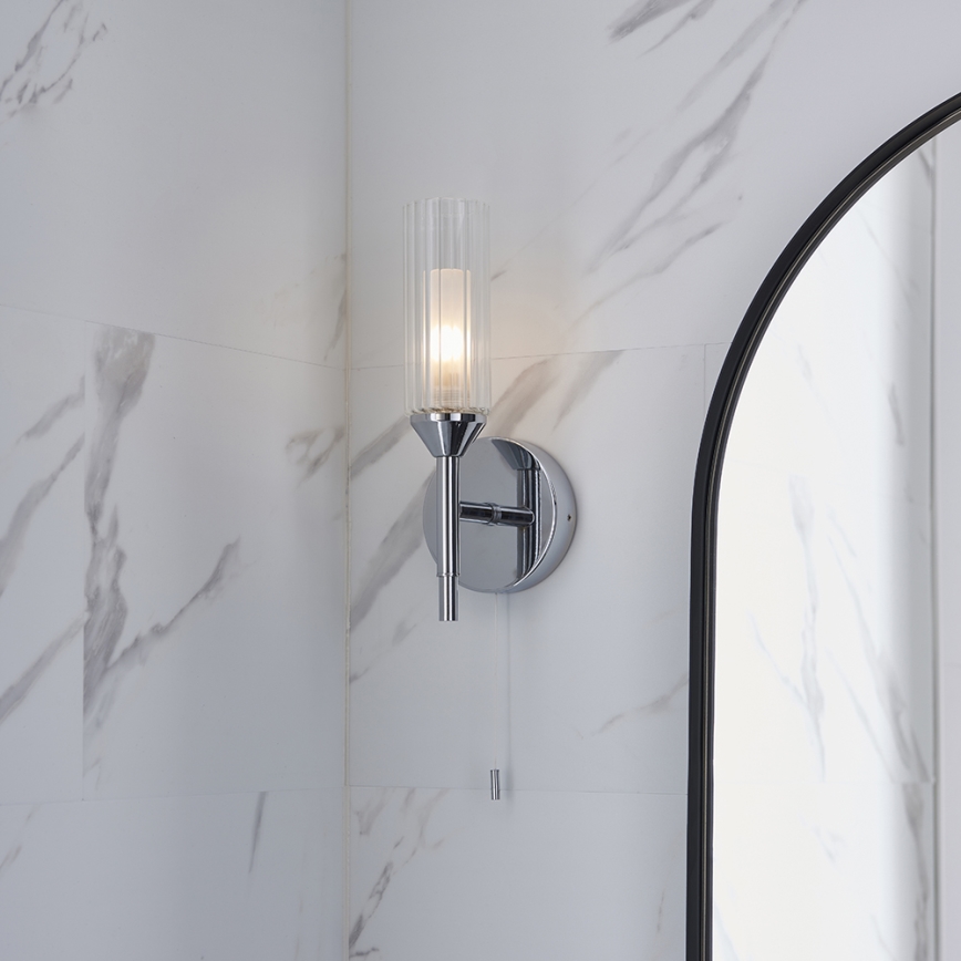 Endon 97171 - Vägglampa för badrum NATORI 1xG9/3W/230V IP44 skinande krom