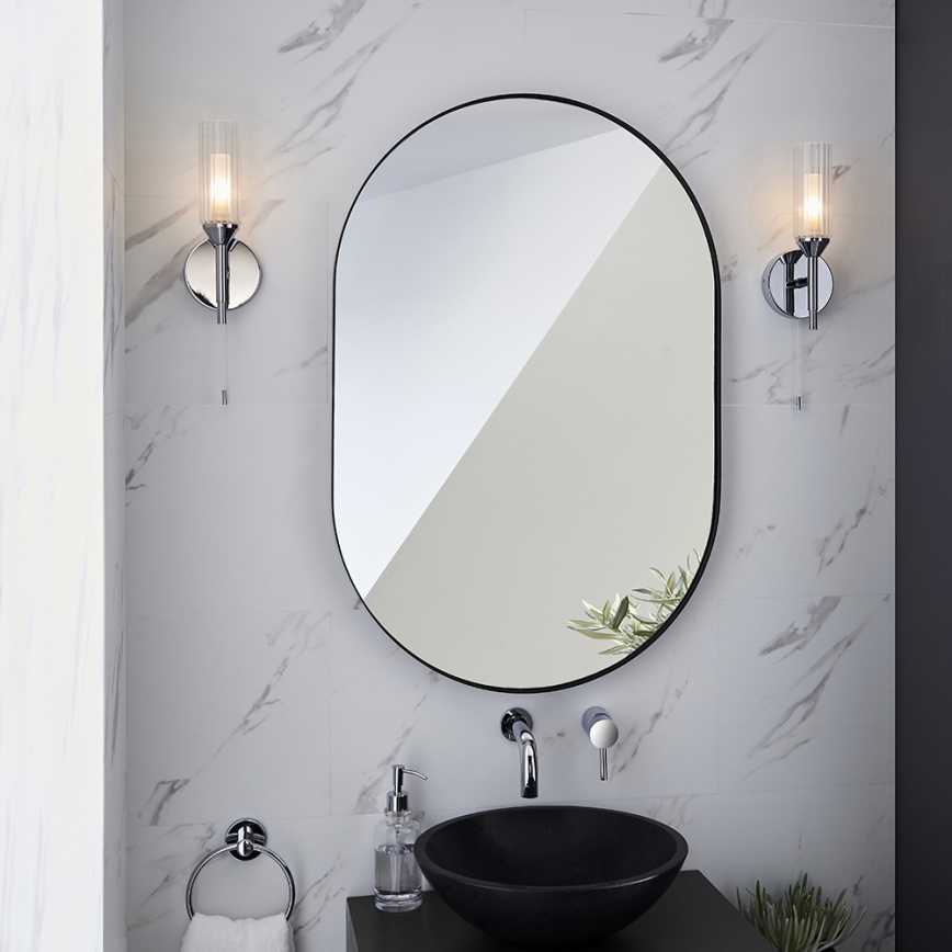 Endon 97171 - Vägglampa för badrum NATORI 1xG9/3W/230V IP44 skinande krom