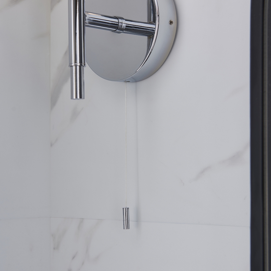 Endon 97171 - Vägglampa för badrum NATORI 1xG9/3W/230V IP44 skinande krom