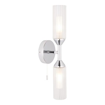 Endon 97172 - Badrumsvägglampa NATORI 2xG9/3W/230V IP44 blank krom