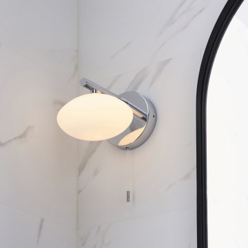 Endon 97181 - Badrumsvägglampa MOBIAS 1xG9/3W/230V IP44 blank krom/vit