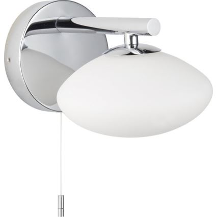 Endon 97181 - Badrumsvägglampa MOBIAS 1xG9/3W/230V IP44 blank krom/vit