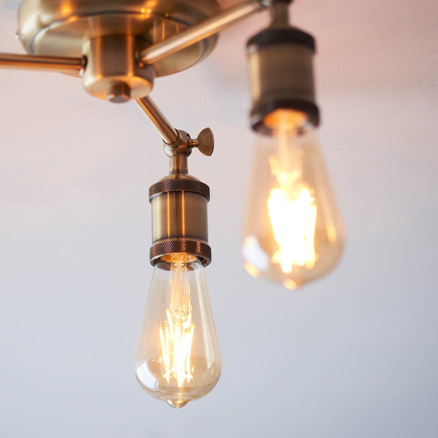 Endon 97243 - Spotlight HAL 3xE27/10W/230V mässing