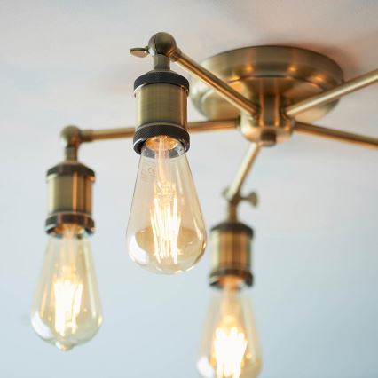 Endon 97244 - HAL spotlampa 5xE27/40W/230V mässing