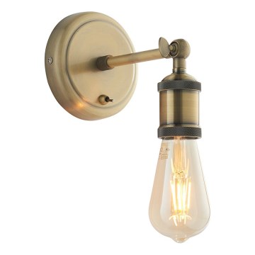 Endon 97245 - Väggmonterad spotlight HAL 1xE27/10W/230V mässing