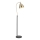 Endon 98748 - Golvlampa FRANKLIN 1xE27/10W/230V mässing/svart