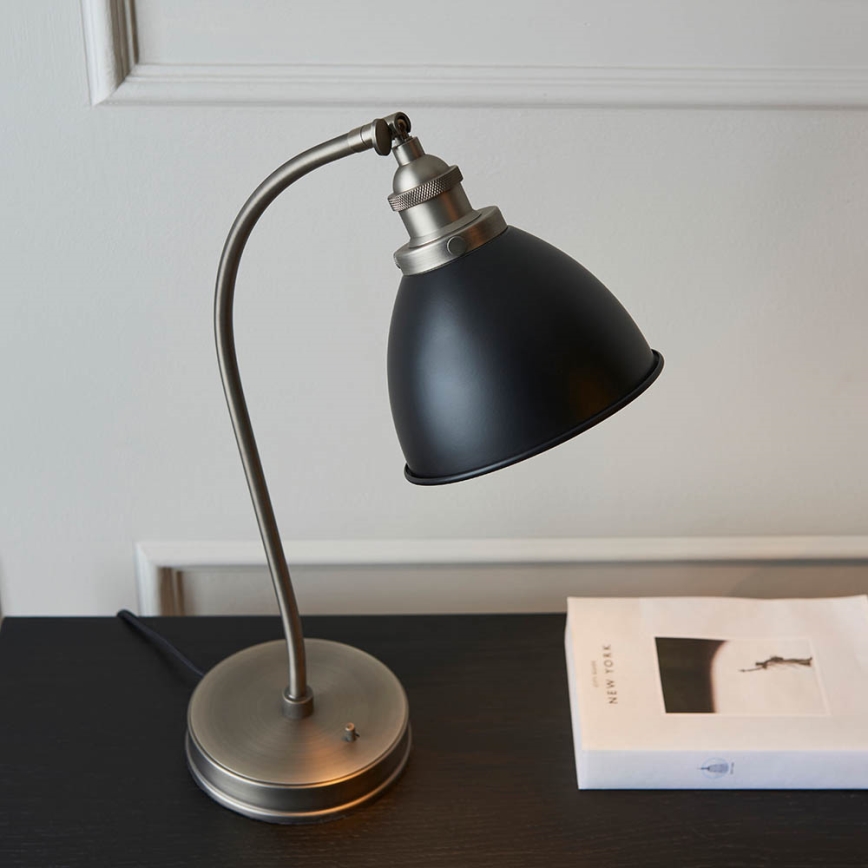 Endon 98752 - Bordslampa FRANKLIN 1xE14/7W/230V matt krom/antracit