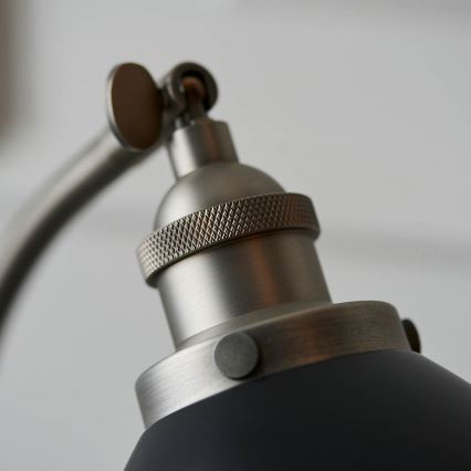 Endon 98752 - Bordslampa FRANKLIN 1xE14/7W/230V matt krom/antracit