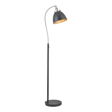 Endon 98753 - Golvlampa FRANKLIN 1xE27/10W/230V mattkrom/antracit