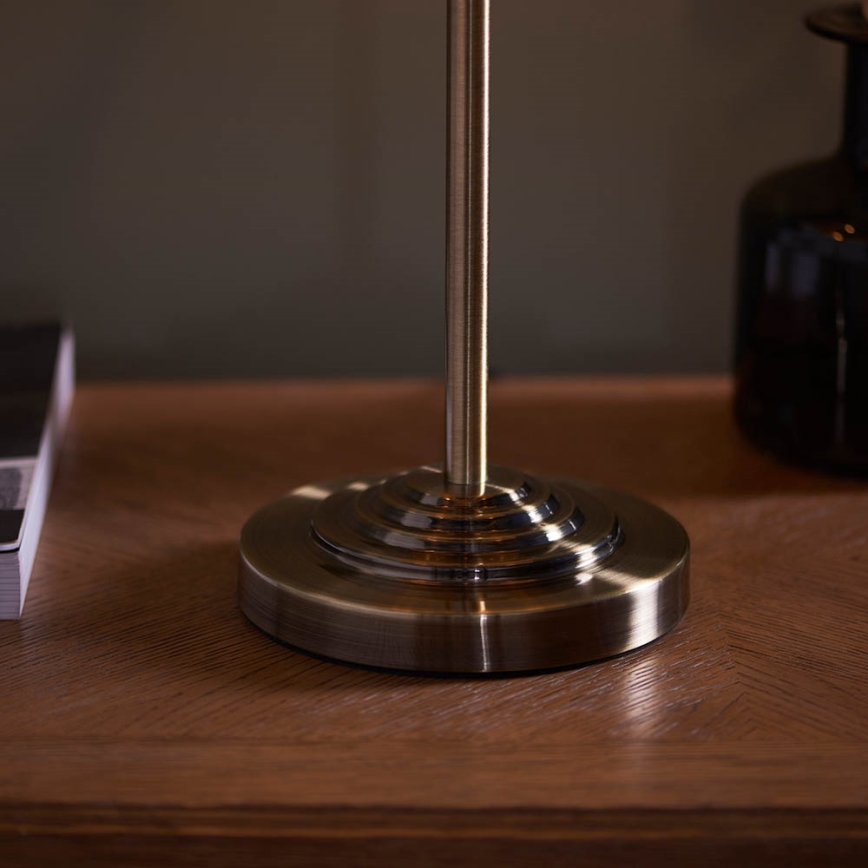 Endon 98932 - Bordslampa HIGHCLERE 3xE14/18W/230V vit/mässing Ø 32 cm