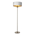 Endon 98935 - Golvlampa HIGHCLERE 3xE14/40W/230V vit/mässing diameter 47 cm