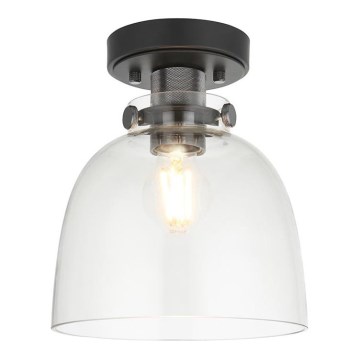 Endon 99106 - Taklampa URBAN 1xE27/10W/230V svart/genomskinlig