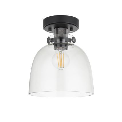 Endon 99106 - Taklampa URBAN 1xE27/10W/230V svart/genomskinlig